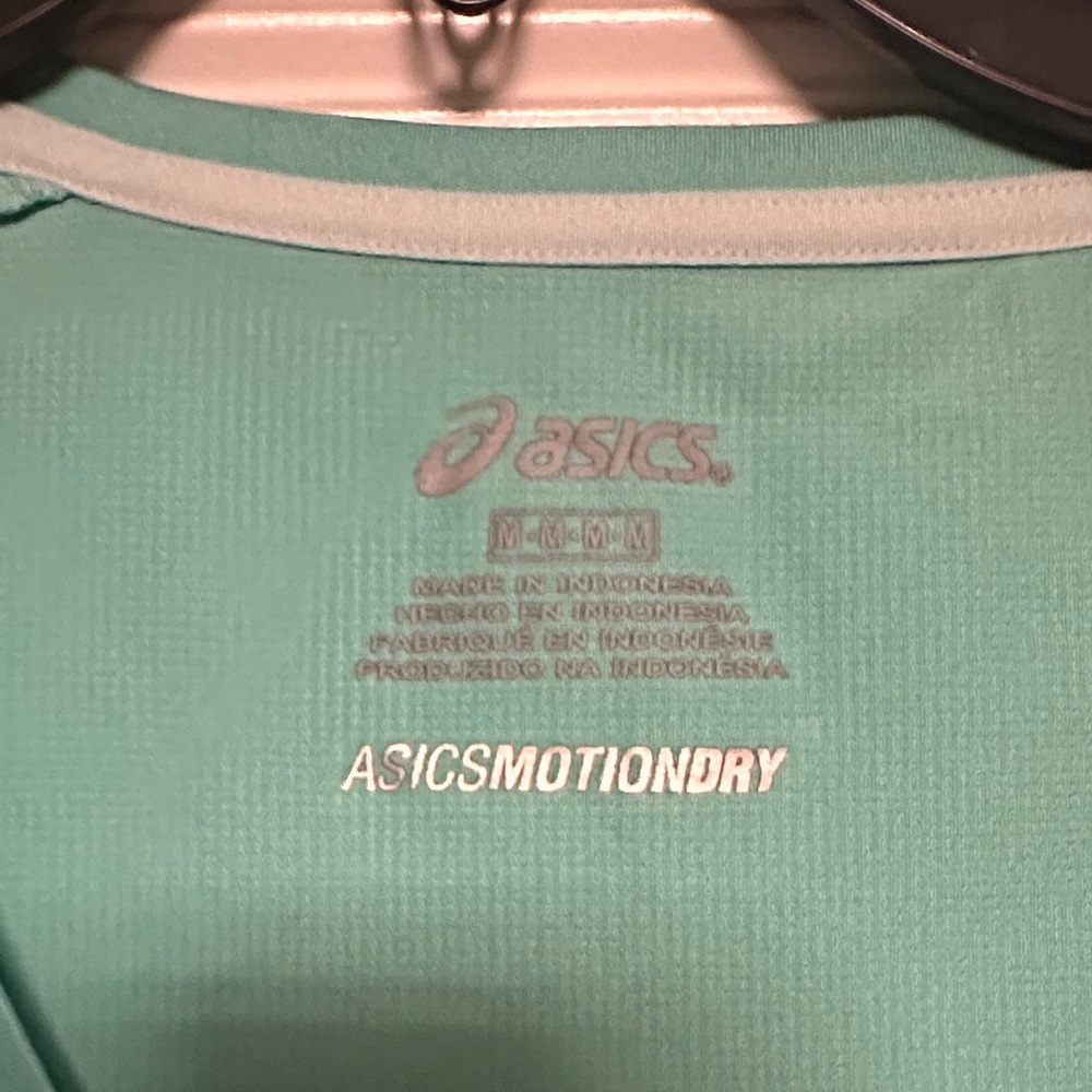 Asics Women's Teal V-Neck Short Sleeve Tee - Picture 2 of 4